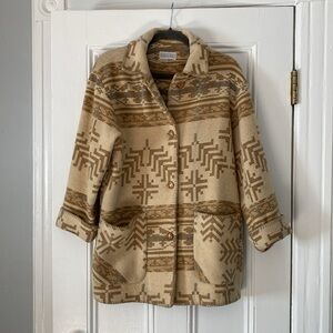 Vintage Lands End Wool Coat